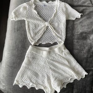 Fashion Nova Crochet 2 piece set- Small